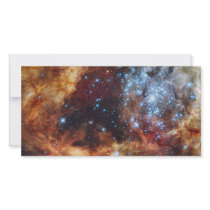R136 Super Star Cluster Tarantula Nebula NGC 2070 Custom Photo Card