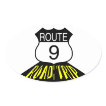 R9RT oval sticker