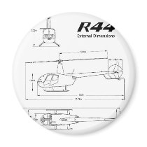 R-44 Robinson Refrigerator Magnet