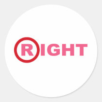 R for Republican stickers