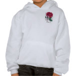 R for Rose Flower Monogram Hooded Sweatshirt