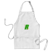 R green monogram aprons by DonnaGrayson R green monogram aprons
