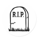R.I.P. - Gravestone stickers
