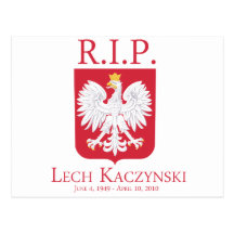 R.I.P. Lech Kaczynski Post Card