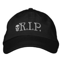 R.I.P. Skull Embroidered Hat embroidered hats by embroideryshirts R.I.P. Skull Embroidered Hat embroidered hats