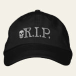 R.I.P. Skull Embroidered Hat