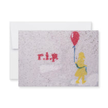 r.i.p. stencil : girl with the red balloon announcements