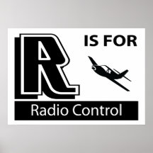 R Is For Radio Control Poster