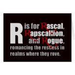 R is for Rascal Black Card