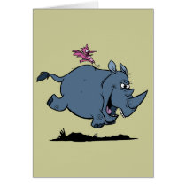 R is for Rhino Greeting Cards