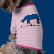 R is for Rhinoceros pet clothing