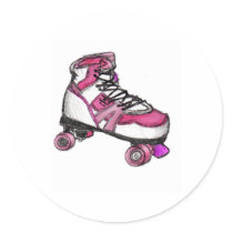 R is for Rollerskate stickers
