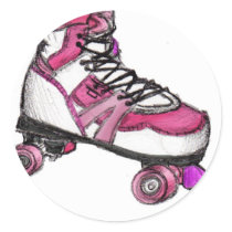 R is for Rollerskate stickers