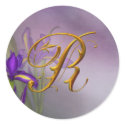 R monogram Iris Dream stickers