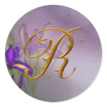 R monogram Iris Dream stickers