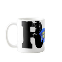 R - monogram mugs