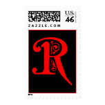 R POSTAGE STAMP