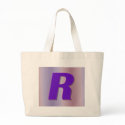 R purple monogram bags