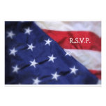 R.S.V.P. Card-American Flag Invitations