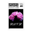 R.S.V.P. Wedding Stamp_Peonies_Vertical Design by epclarke R.S.V.P. Wedding Stamp_Peonies_Vertical Design