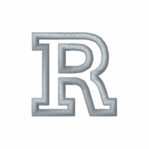 "R" Small Athletic Letter embroidered shirts by ZazzleEmbroidery "R" Small Athletic Letter embroidered shirts