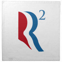 R SQUARED - ROMNEY RYAN 2012.png Cloth Napkins