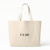 r u 1337? tote bag