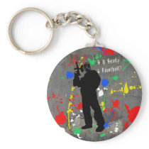 R U Ready 4 Paintball? Keychain