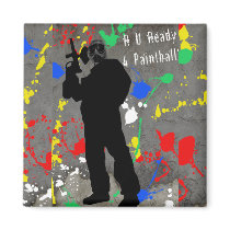 R U Ready 4 Paintball? Fridge Magnet