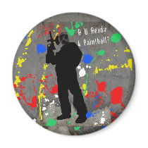 R U Ready 4 Paintball? Fridge Magnets