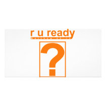R U Ready? photo cards by classicgodshop R U Ready? photo cards