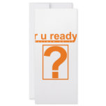 R U Ready? Rack Card Template