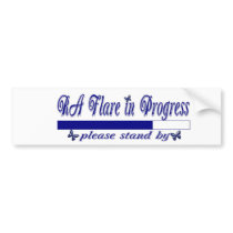 RA Flare in Progress Bumper Sticker
