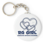 RA Girl Heart Design :: Rheumatoid Arthritis keychains