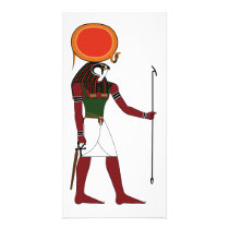 Ra the Ancient Egyptian God of the Sun and Kings Personalized Photo Card