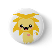 Raah! Cute Lion buttons by QueenHare Raah! Cute Lion buttons