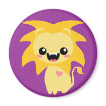 Raah! Cute Lion magnets