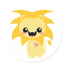 Raah! Cute Lion stickers by QueenHare Raah! Cute Lion stickers