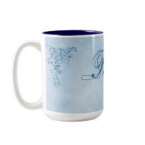 Rabbi Coffee Mug- Large: Sky Blue Elegance by LifeOverHere Rabbi Coffee Mug- Large: Sky Blue Elegance