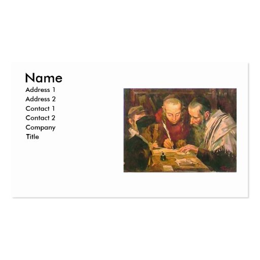 Rabbi or Rav Business Card