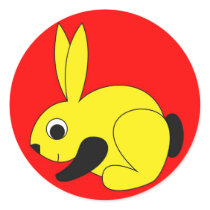 Rabbini - The Baby Rabbit stickers by lonvig Rabbini - The Baby Rabbit stickers