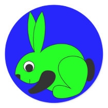 Rabbini - The Baby Rabbit Round Stickers