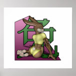 Rabbit 1 Color 2 posters
