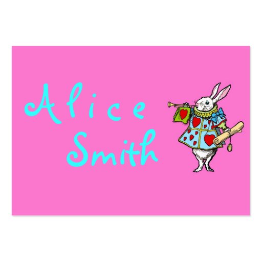 Rabbit Alice in Wonderland ~ Business Cards (front side)