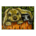 Rabbit and raven cards