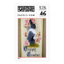 Rabbit and Roses stamp