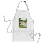 Rabbit and Squirrel Meet Pickerel Apron