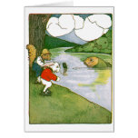 Rabbit and Squirrel Meet Pickerel Greeting Cards