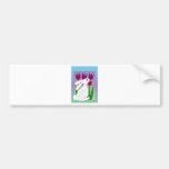 Rabbit and Tulips Bumper Stickers