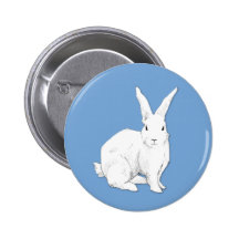 Rabbit blue Button